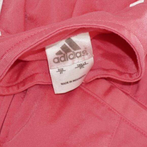 Adidas Kids Pink 3-Stripe Track Jacket Size 3T - Picture 7 of 7